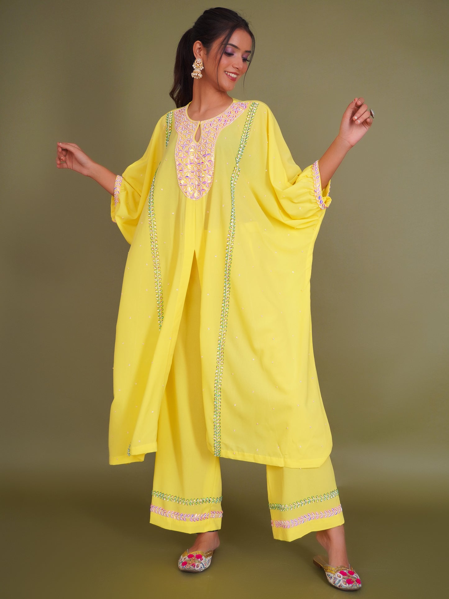 Yellow Kaftan Set