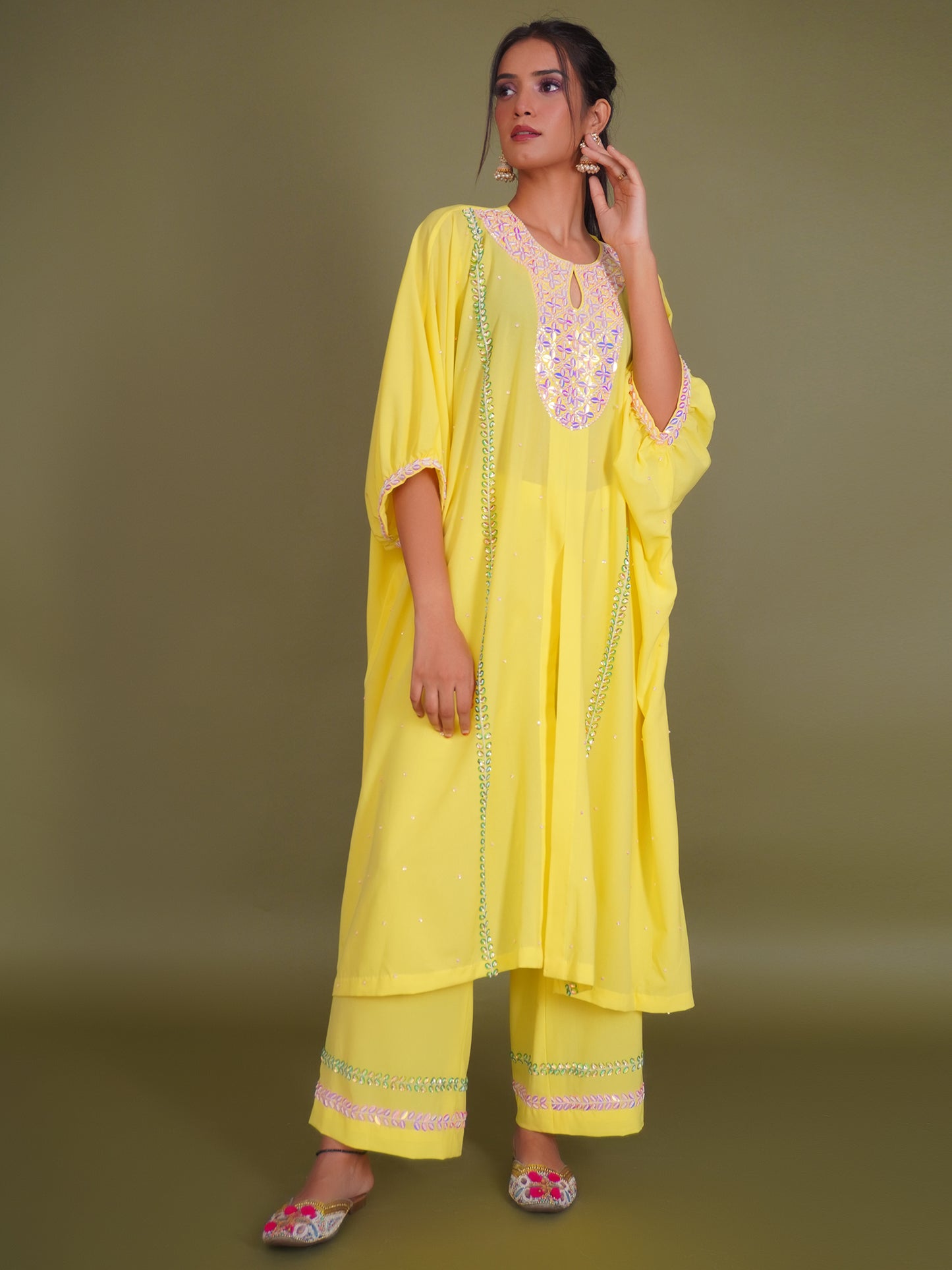 Yellow Kaftan Set