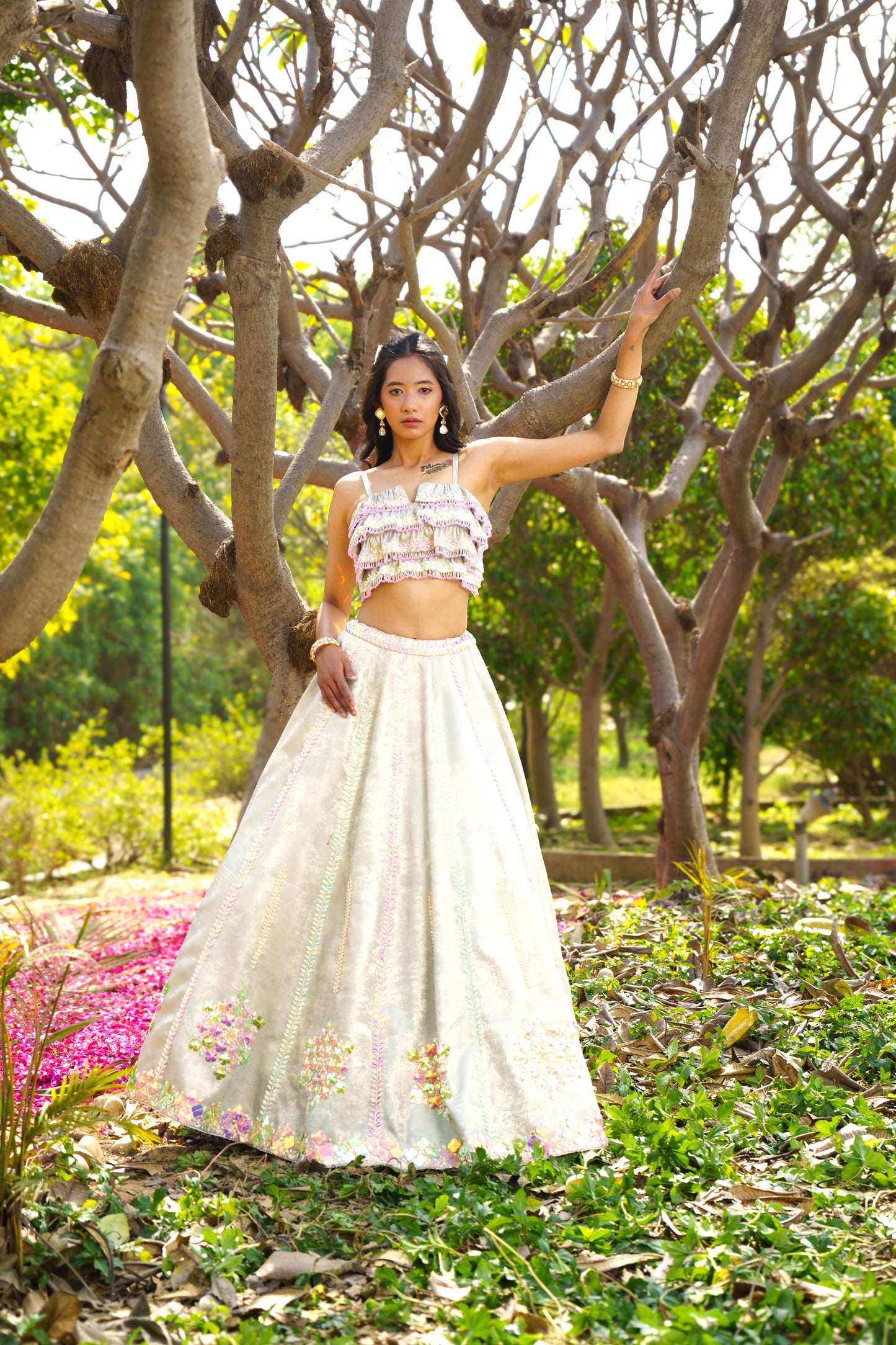 Tiana Frill Blouse Lehenga Set