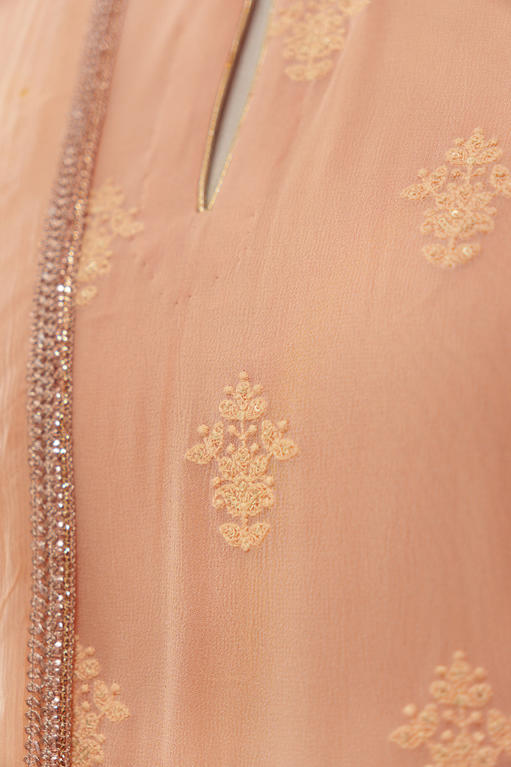 Peach Suit in Georgette