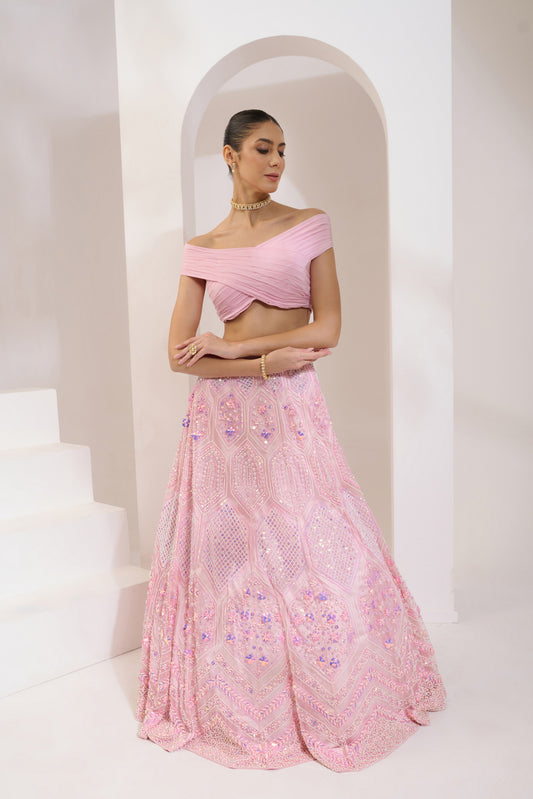 Rose Lehenga Set